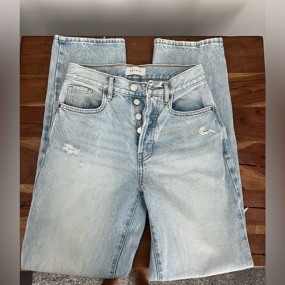 PacSun High Rise Faded Blue Jeans
